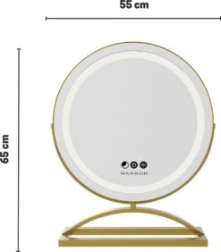 Marbor Make Up Spiegel Met LED Verlichting - Goud - Hollywood Mirror -Maybelline Beauty Verkoop 1052x1200 1
