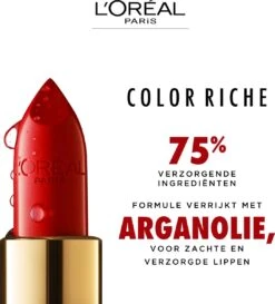 L’Oréal Paris Make-Up Designer Color Riche Satin Lipstick - 231 Sepia Silk - Nude - Verzorgende Lippenstift Met Arganolie Voor Een Comfortabel Gevoel - 4,54 Gr -Maybelline Beauty Verkoop 1085x1200