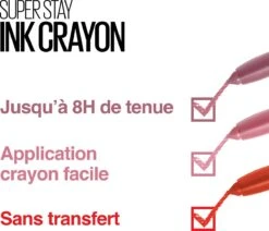 Maybelline SuperStay Ink Crayon Matte Lippenstift - 35 Treat Yourself - Roze -14 Gr 39 Maybelline SuperStay Ink Crayon Matte Lippenstift - 35 Treat Yourself - Roze -14 Gr -Maybelline Beauty Verkoop 1200x1031