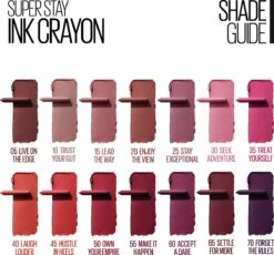 Maybelline SuperStay Ink Crayon Matte Lippenstift - 35 Treat Yourself - Roze -14 Gr 25 Maybelline SuperStay Ink Crayon Matte Lippenstift - 35 Treat Yourself - Roze -14 Gr -Maybelline Beauty Verkoop 1200x1116