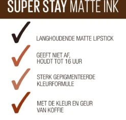 Maybelline SuperStay Matte Ink Lipstick Coffee Collection Limited Edition - 265 Caramel Collector - Nude Lippenstift - 5 Ml 22 Maybelline SuperStay Matte Ink Lipstick Coffee Collection Limited Edition - 265 Caramel Collector - Nude Lippenstift - 5 Ml -Maybelline Beauty Verkoop 1200x1135