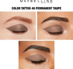 Maybelline Eye Studio Color Tattoo Oogschaduw - 40 Permanent Taupe/bruin 23 Maybelline Eye Studio Color Tattoo Oogschaduw - 40 Permanent Taupe/bruin -Maybelline Beauty Verkoop 1200x1138