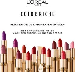 L’Oréal Paris Make-Up Designer Color Riche Satin Lipstick - 231 Sepia Silk - Nude - Verzorgende Lippenstift Met Arganolie Voor Een Comfortabel Gevoel - 4,54 Gr -Maybelline Beauty Verkoop 1200x1158 1