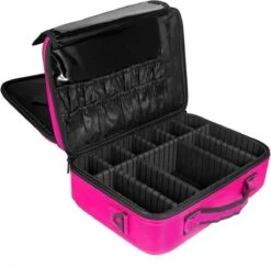Cosmetica Koffer - Make-up Koffer Met Verstelbare Vakken - Visagie En Nagelstyliste Beauty Koffer - 40x30x14CM - Roze -Maybelline Beauty Verkoop 1200x1180 2