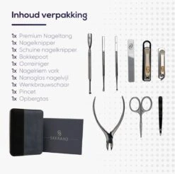 Skeraxo 8-delige Luxe Verschillende Tools - Professioneel Manicure Set & Pedicureset Met Nagelvijl & Nageltang – Behandeling Nagels En Huid -Maybelline Beauty Verkoop 1200x1197 2