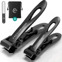 FreshDragon Nagelknipper Set Met Nagelvijl - Nagelset Tegen Kalknagels - Nageltang - Teennagelknipper