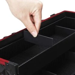 Make-upkoffer, Kapperskoffer, Cosmeticakoffer, Lege Nagelkoffer, Multikoffer, Afsluitbaar Voor Nageldesign/massageolie/fotoapparatuur, 34,7 X 22,2 X 25 Cm , Volledig Zwart HM-YAHEE-411233 -Maybelline Beauty Verkoop 1200x1200 314