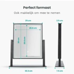 Mirlux Hollywood Spiegel Met Verlichting - Make Up - Visagie - Dimbaar LED Lampen Licht - Zwart -Maybelline Beauty Verkoop 1200x1200 343
