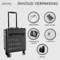 PIXMY® - MT130-S - Make Up Koffer - Cosmetica Koffer - DESIGN -Maybelline Beauty Verkoop 1200x1200 349