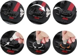 Make-upkoffer, Kapperskoffer, Cosmeticakoffer, Lege Nagelkoffer, Multikoffer, Afsluitbaar Voor Nageldesign/massageolie/fotoapparatuur, 34,7 X 22,2 X 25 Cm , Volledig Zwart HM-YAHEE-411233 -Maybelline Beauty Verkoop 1200x859