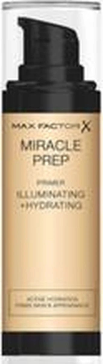 Max Factor Miracle Prep Primer Illuminating & Hydrating - 000 Transparant - 30 Ml 7 Max Factor Miracle Prep Primer Illuminating & Hydrating - 000 Transparant - 30 Ml - Afbeelding 7