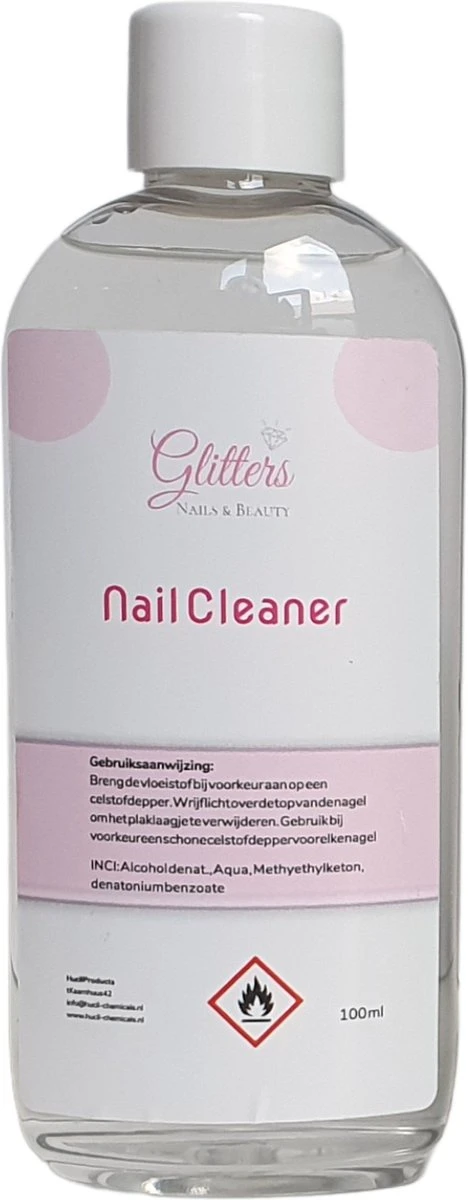 Nail Cleaner - Nagel Cleanser Voor Gel Gellak - Ontvetter - 100ml 1 Nail Cleaner - Nagel Cleanser Voor Gel Gellak - Ontvetter - 100ml