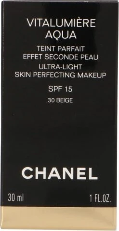 Chanel Vitalumiere Aqua Foundation - 30 Beige - SPF15 - 30 Ml -Maybelline Beauty Verkoop 622x1200